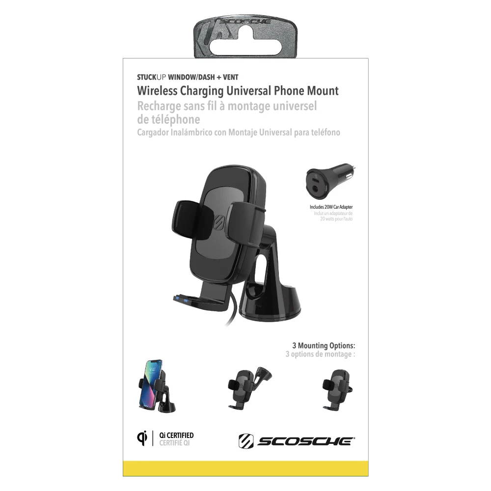 Wholesale Scosche 15w Wireless Charging Universal Car Mount Black