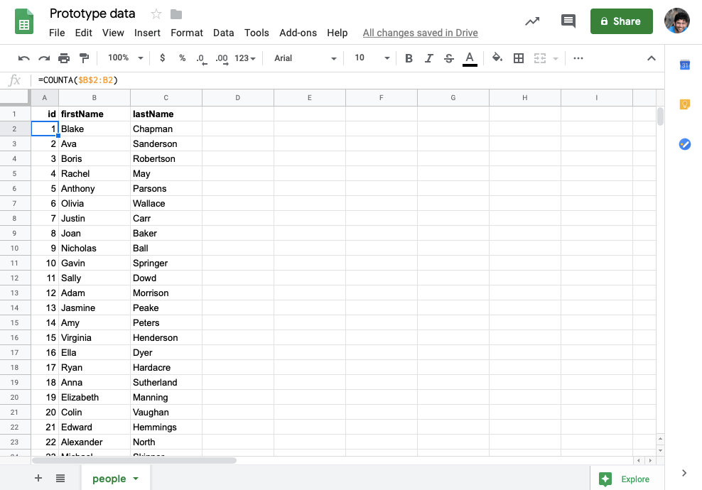 Sync data Google sheets to a Firebase