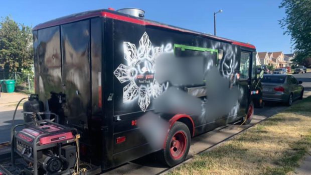 World Famous Yum Yum Food Truck vandalized with AntiAsian graffiti