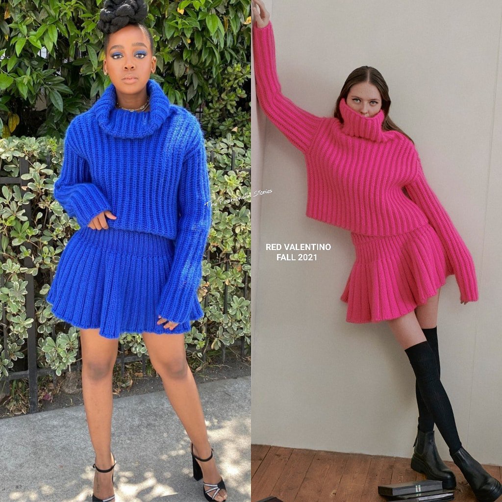 Instagram Style Thuso Mbedu in RED Valentino to Promote