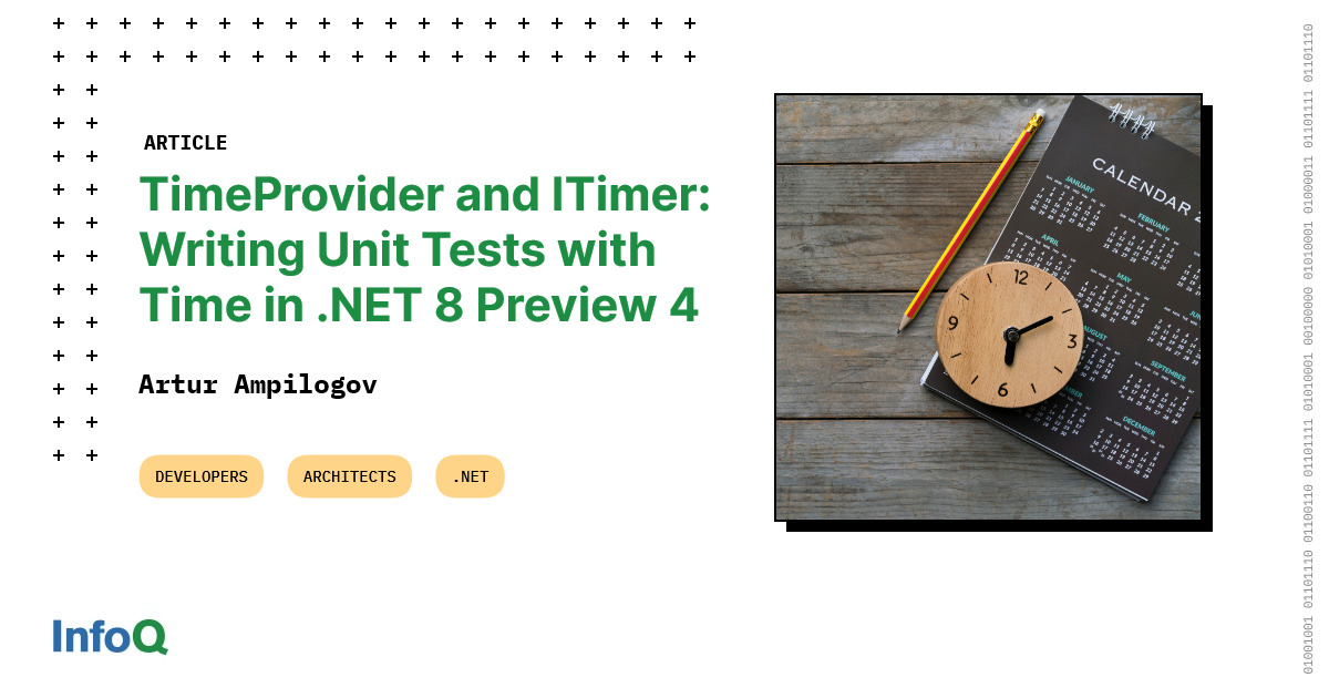 TimeProvider and ITimer Writing Unit Tests with Time in 8 Preview