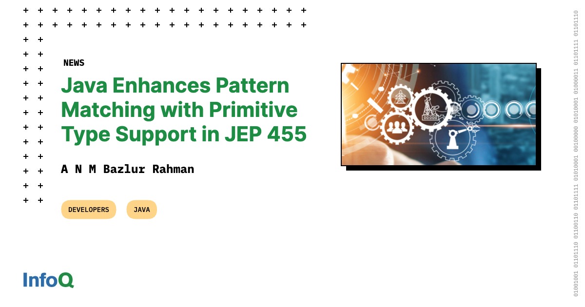 Java Enhances Pattern Matching with Primitive Type Support in JEP 455