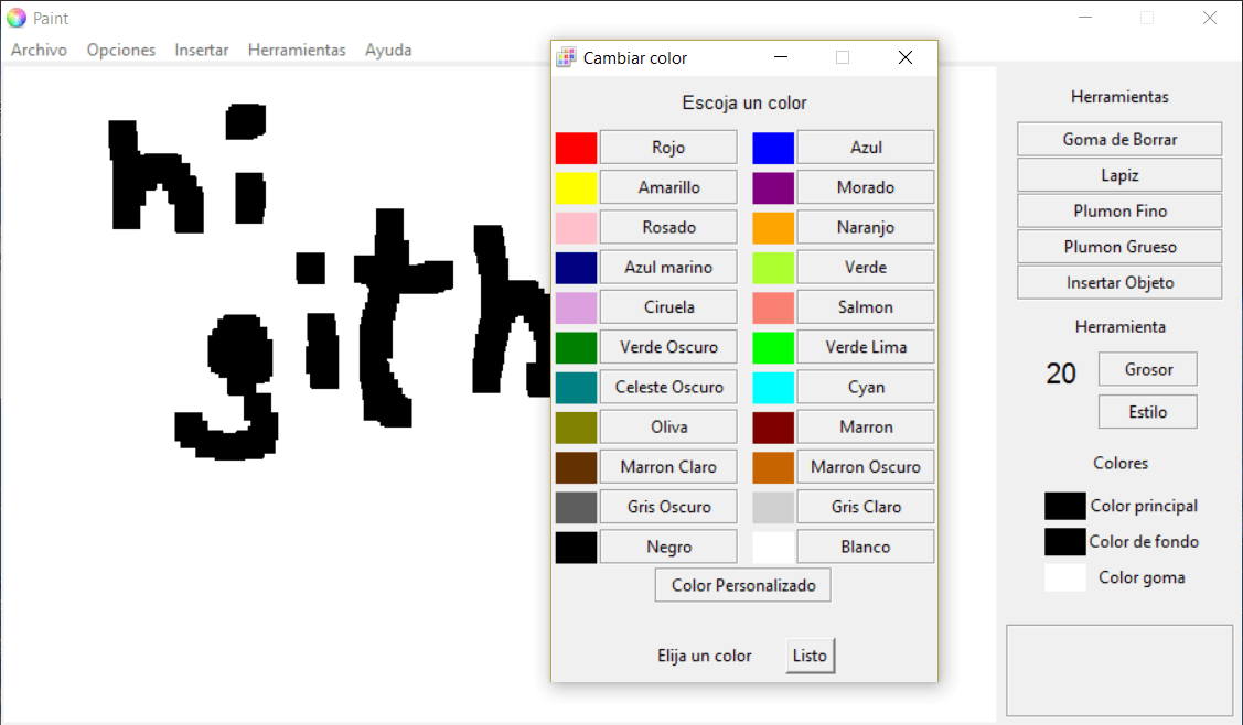 GitHub ppizarror/pythonpaint Un sencillo Paint hecho en python