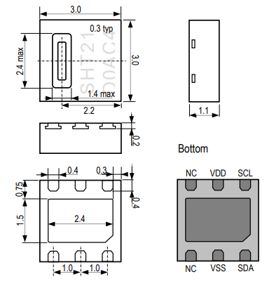 SHT21 Temperature Sensor: Pinout, Datasheet and Application