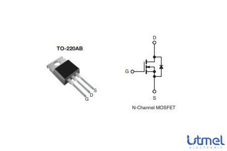 IRL520 Power MOSFET: DV/DT, Vishay, IRL520 Datasheet