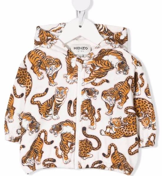 Kenzo Kids Pop Tigerprint Hoodie Size 2 RESALEFIED