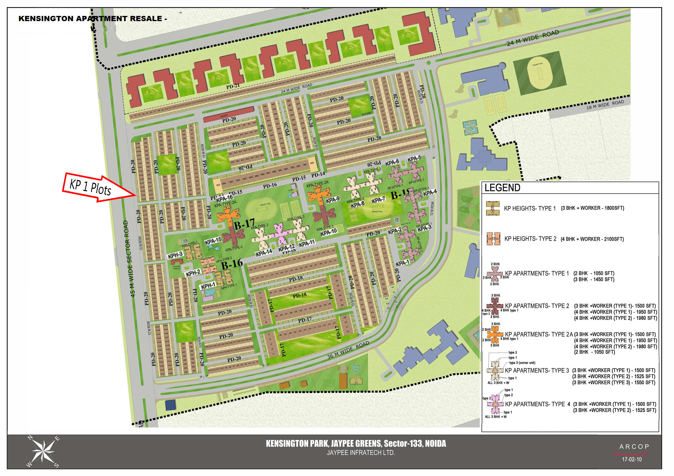 Jaypee Kensington Park Plots1 Resale Price Noida Sector 131, Jaypee