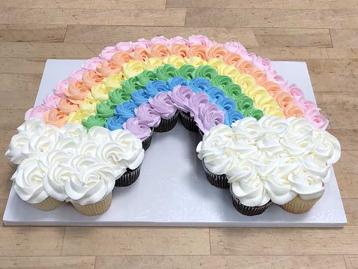 Rainbow Cupcake Cake Resch's Bakery, Columbus Ohio
