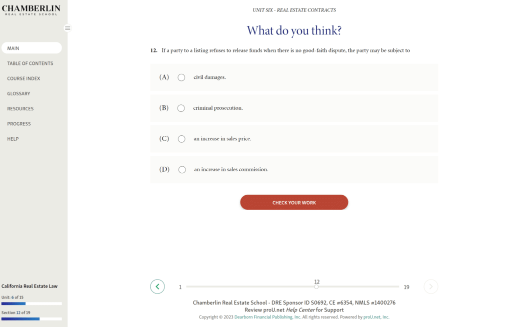 How Online Real Estate Salesperson Courses Work Chamberlin