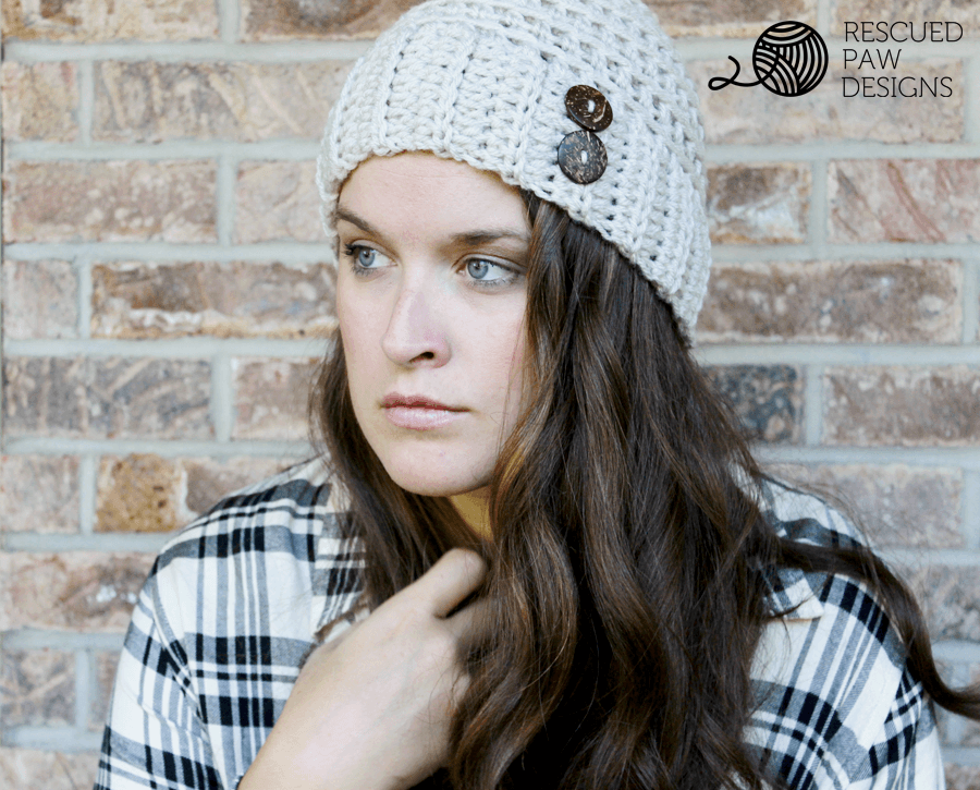 Easy Crochet Hat ⋆ Rescued Paw Designs Crochet