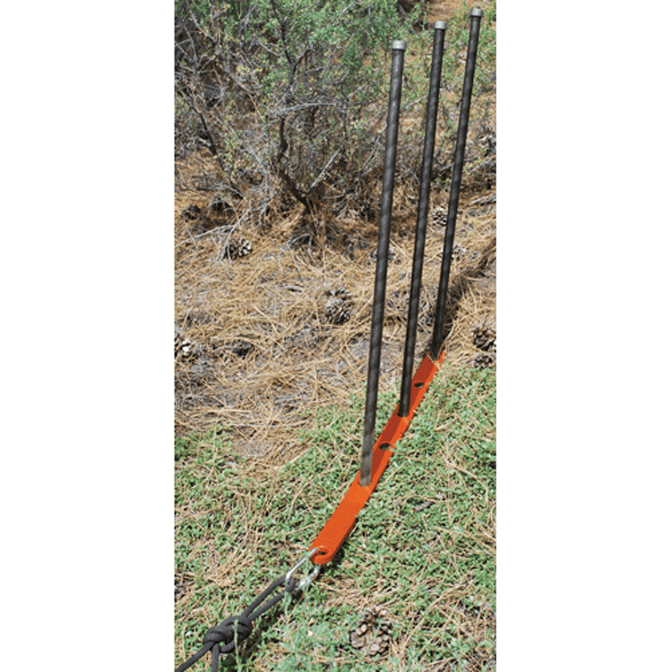 RQ3 Picket System with 3 pickets, driver/puller and anchor plate