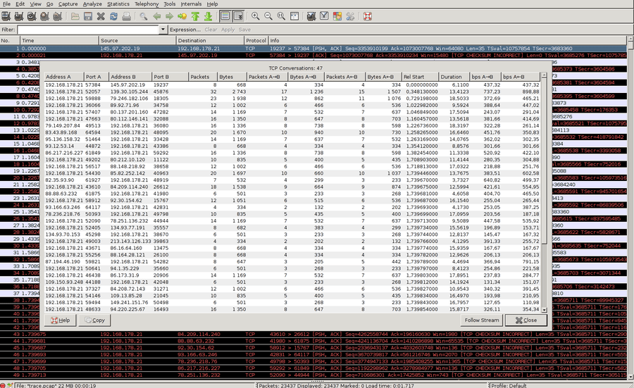 CAPTCP TCP Analyzer