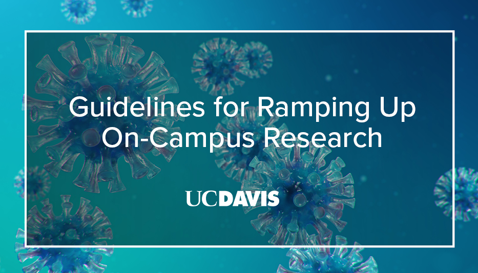 Office of Research Guidelines for UC Davis Research RampUp/RampDown