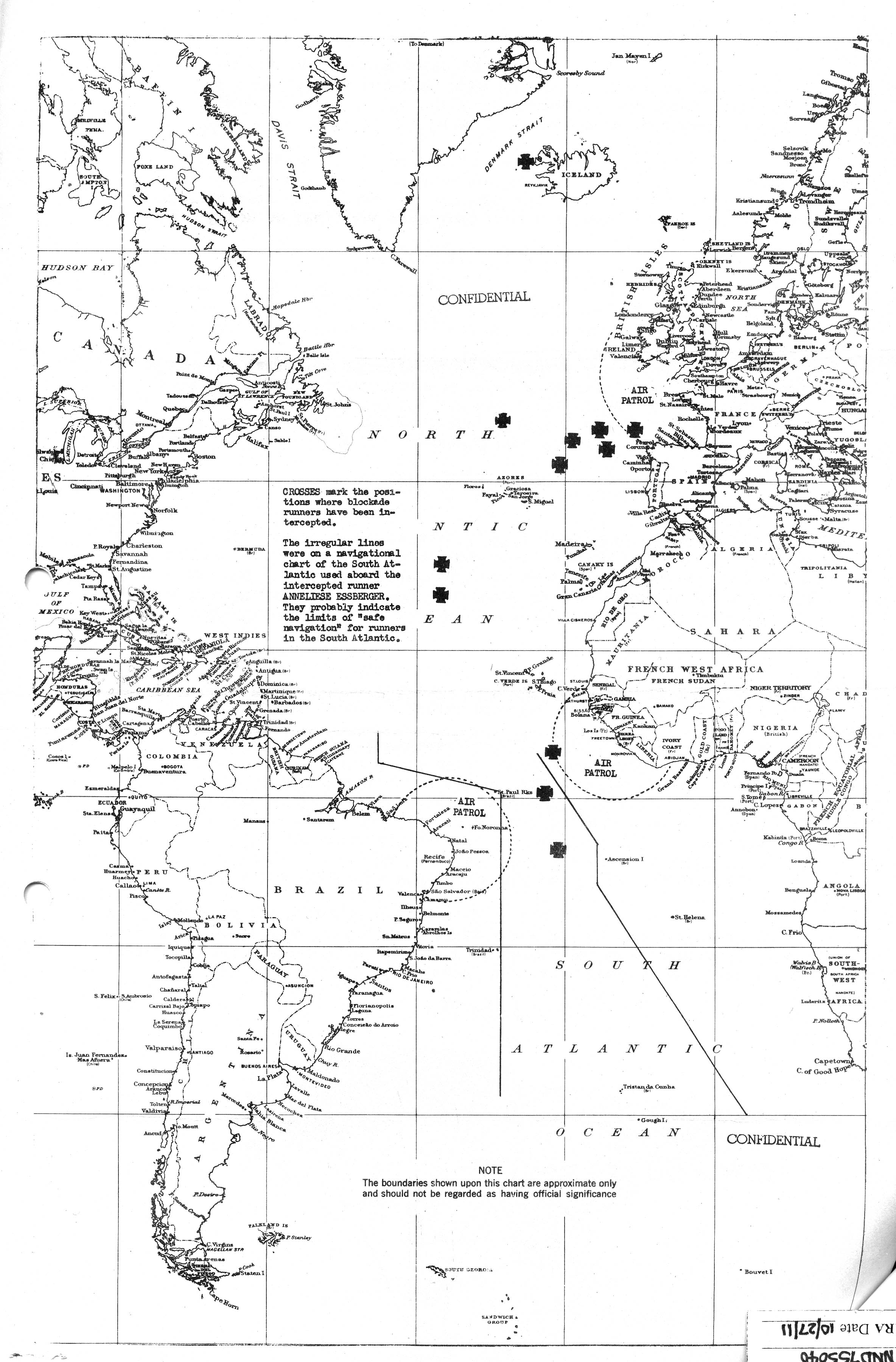 ResearcherLarge 1943 Intelligence Report Blockade Runner Summary