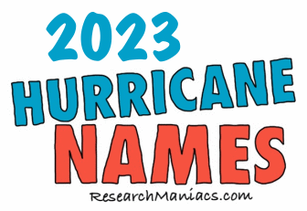 2023 Storm Name List Hurricane Names 2023