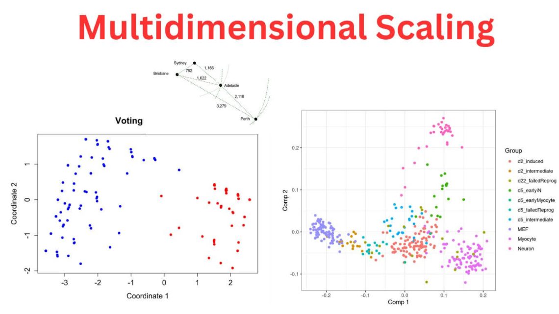 Multidimensional Scaling Types, Formulas and Examples