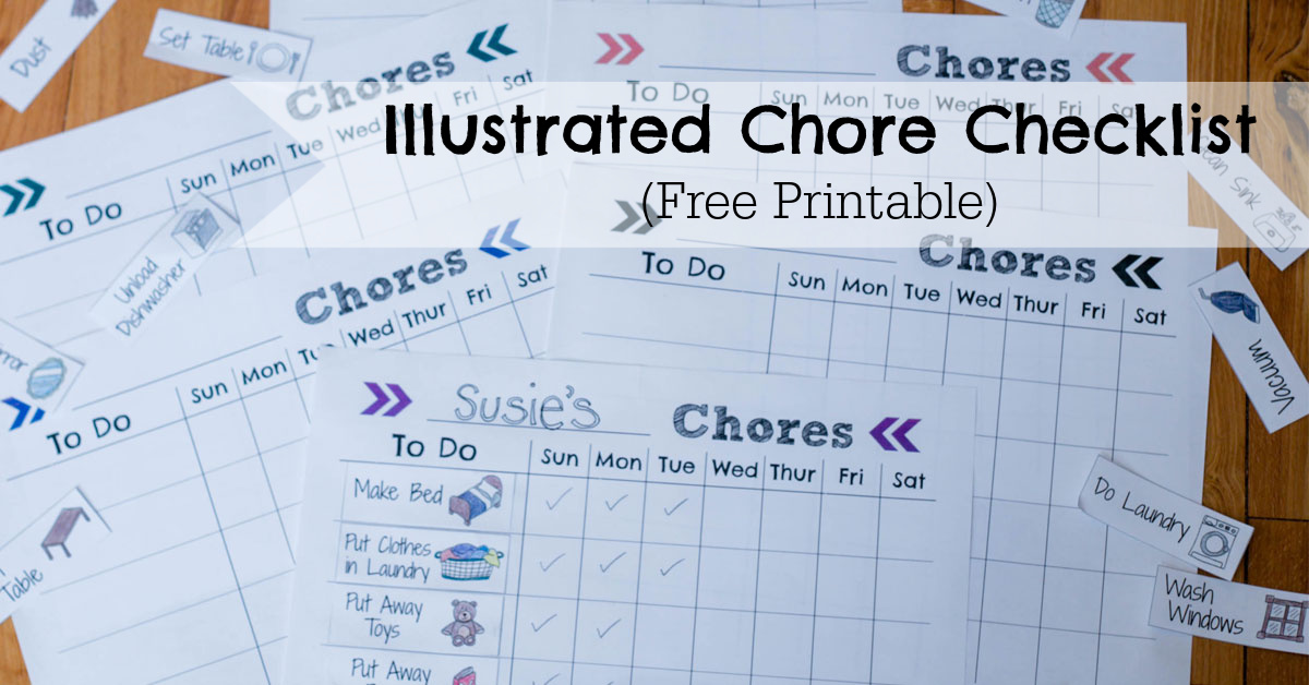 Illustrated Chore Checklist