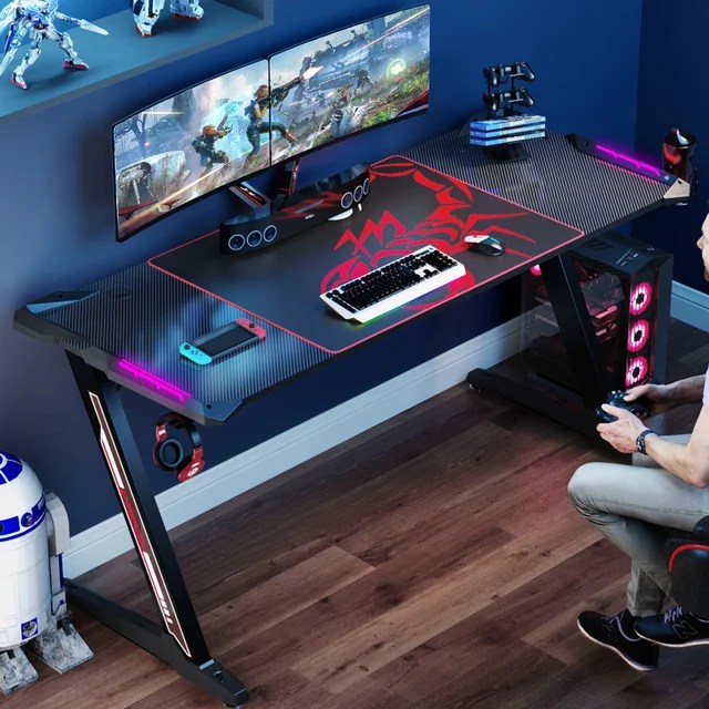 Eureka Ergonomic Gaming Desk Z60 RGB Research Snipers