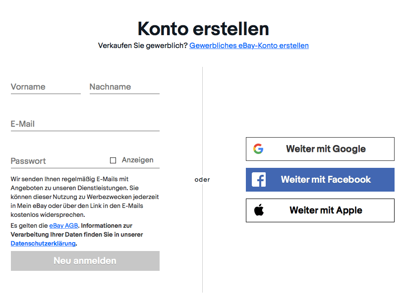 So eröffnest du ein gewerbliches eBay Konto in 5 Minuten Resellbuddy