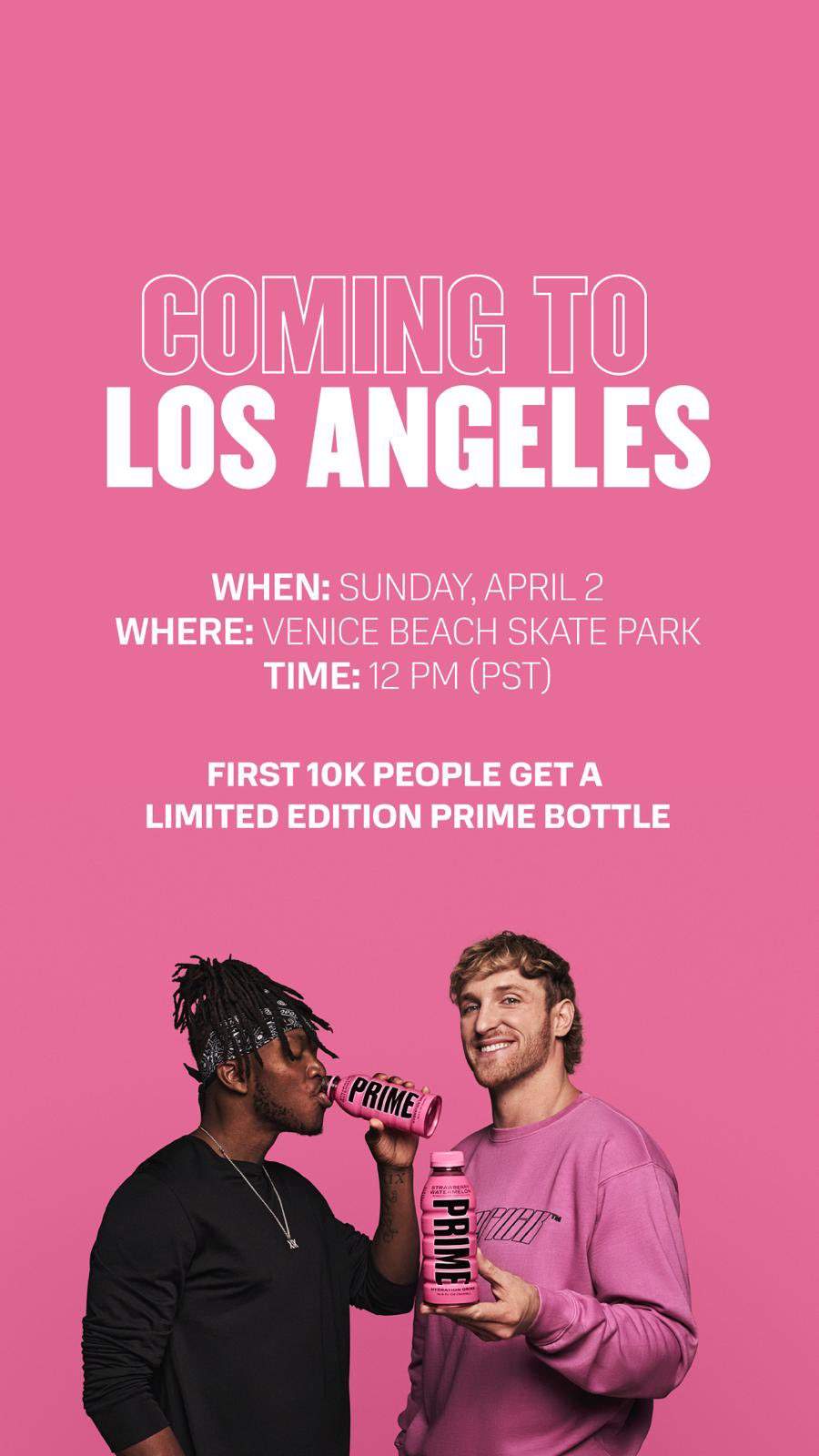 Prime Hydration Venice Beach Exclusive Lemonade