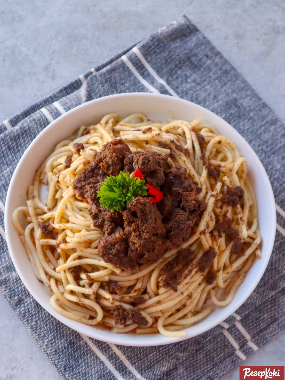 Spaghetti Rendang Lezat dan Mudah Dibuat Resep ResepKoki