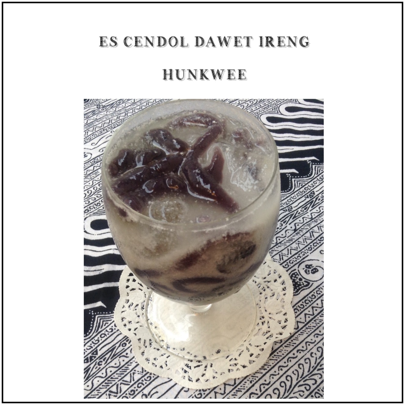 Resep Es Cendol Dawet Ireng