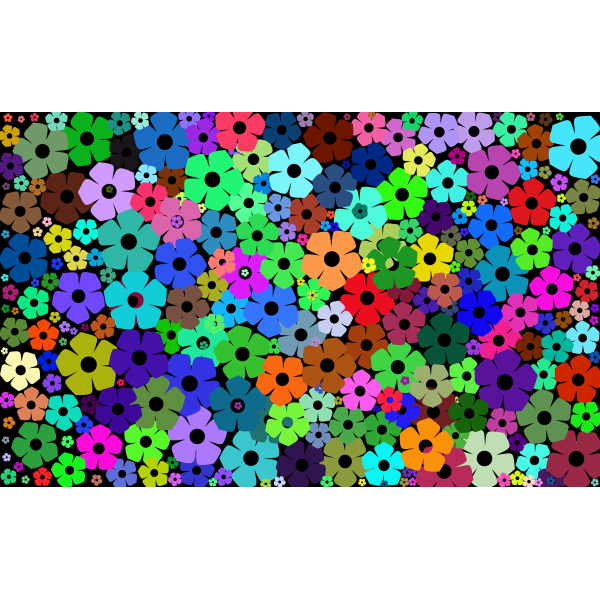 Simple Floral Background Free SVG