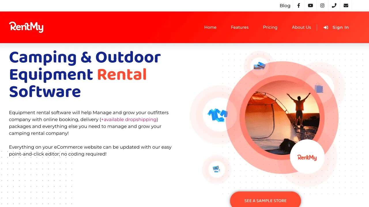 Best Camping and Outdoors Equipment Rental Software Reservety
