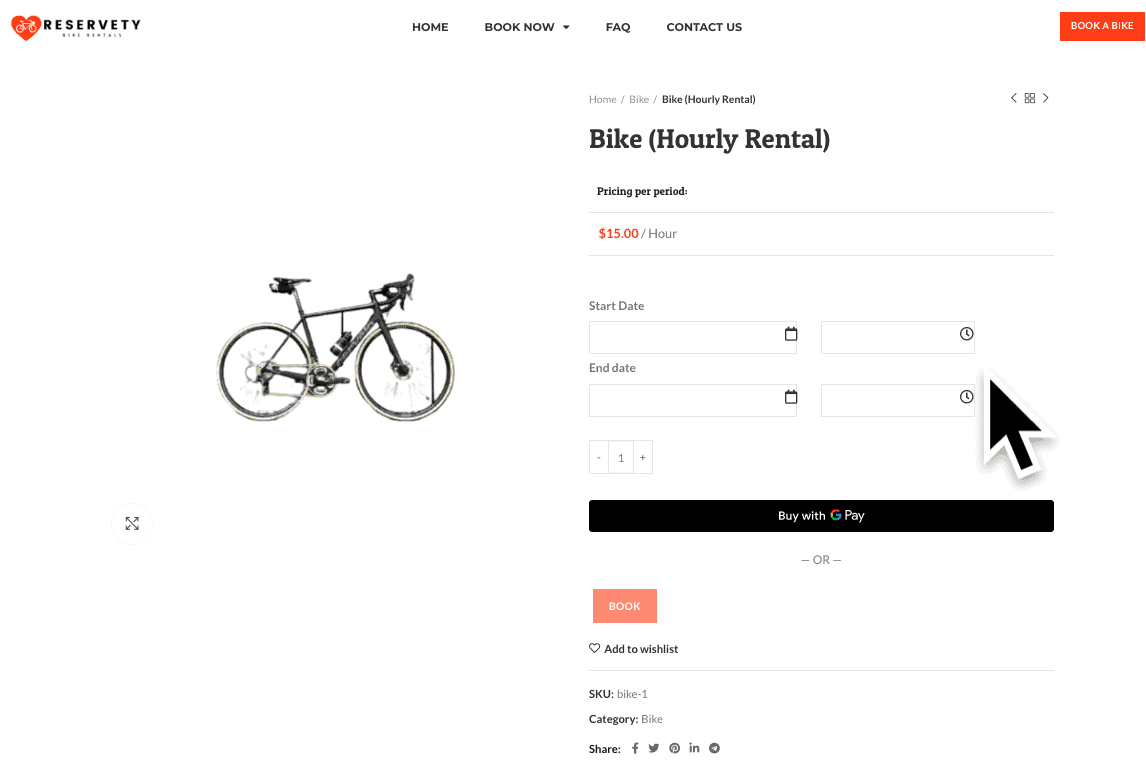 Bike Rental Software with a Booking System Reservety
