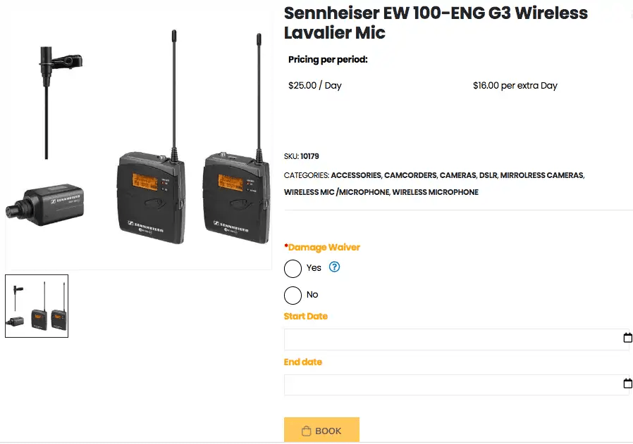 Laptops and Electronics Rental Software Reservety