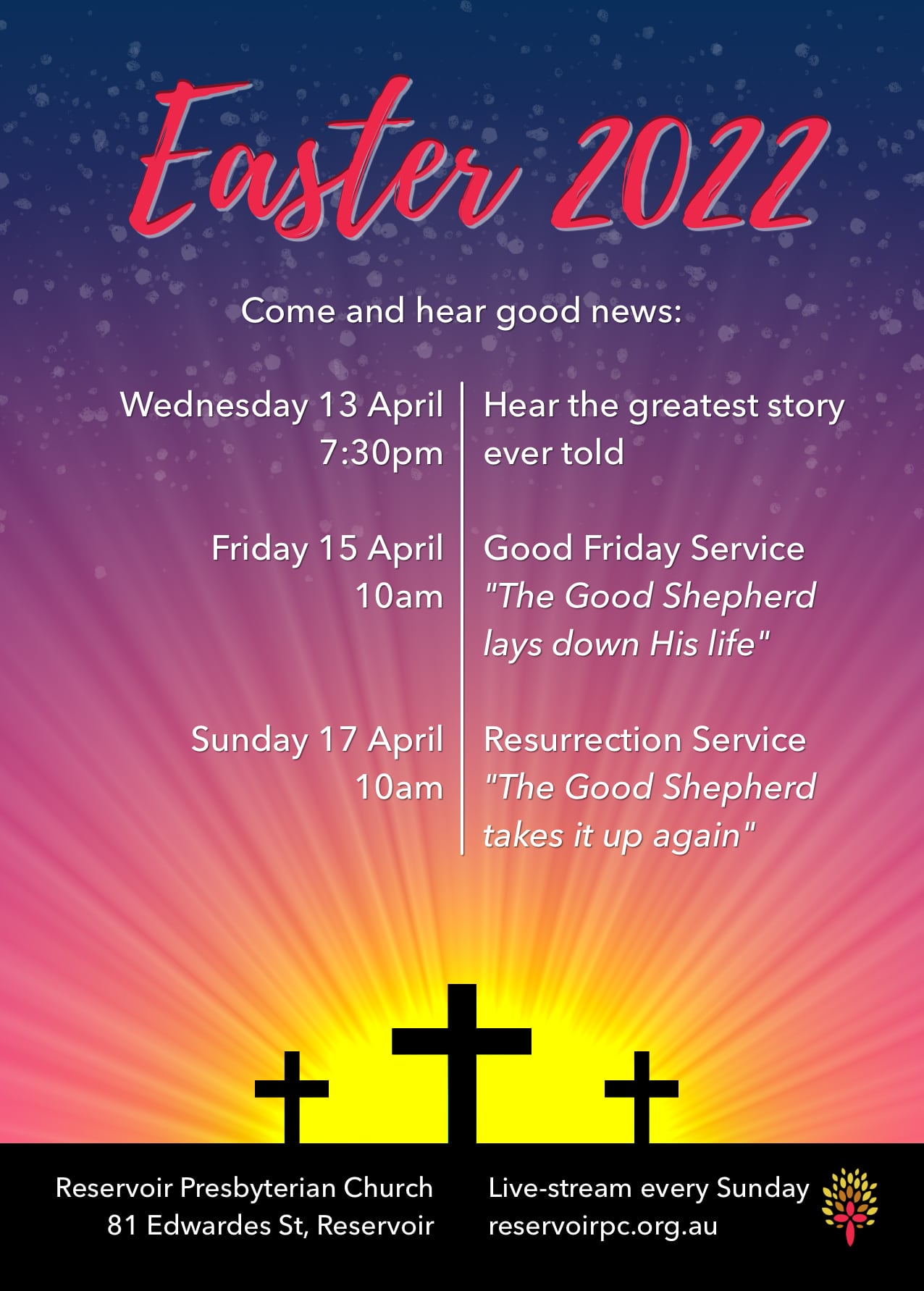 Easter 2022 Reservoir Presbyterian Church