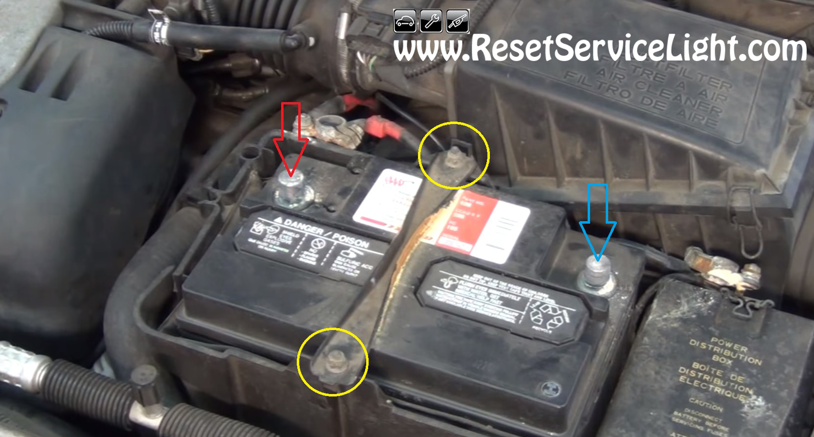 How to change the battery on Ford Contour 19962000 Reset service