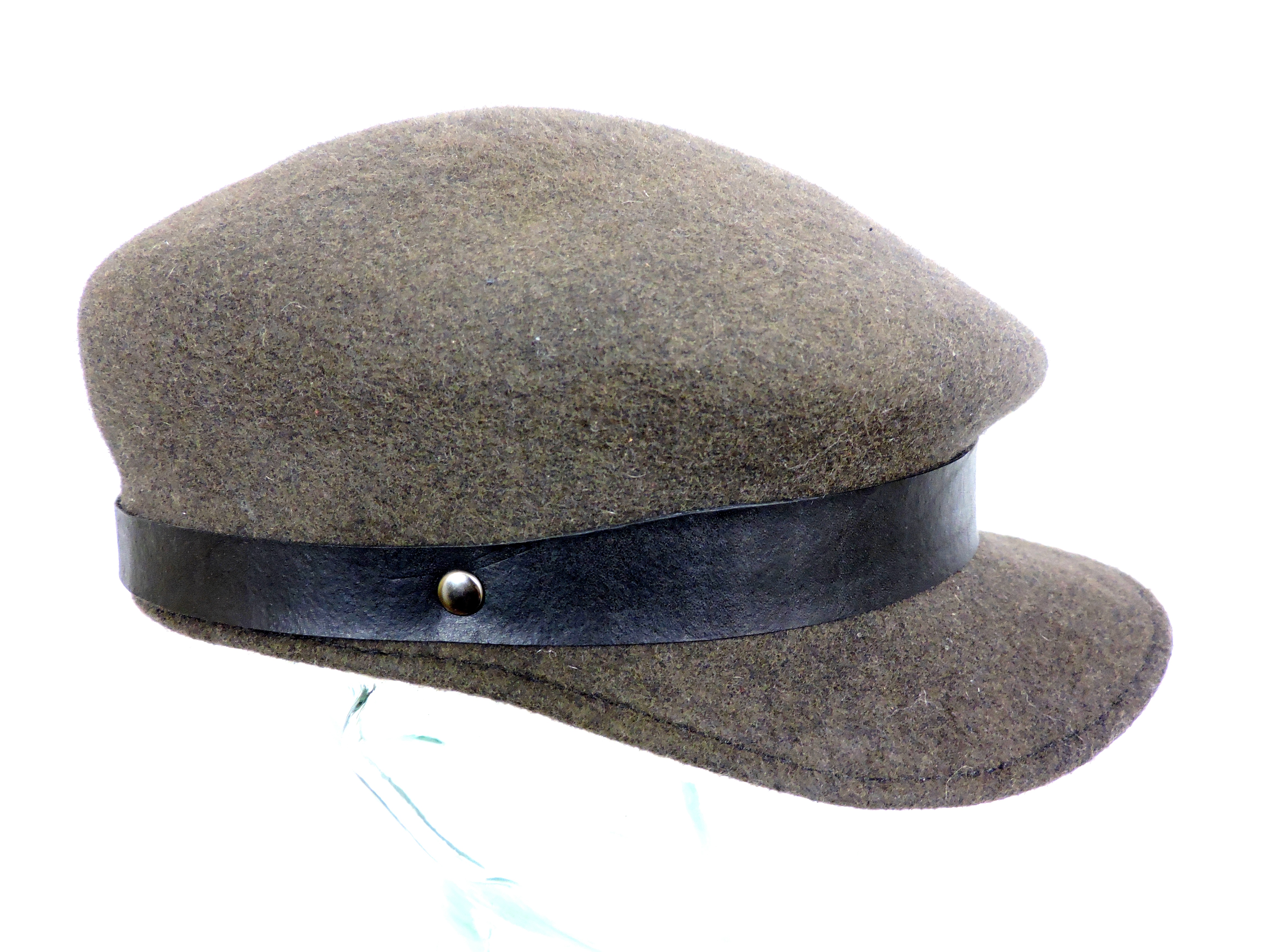 Wool and Leather Newsboy cap Reshats