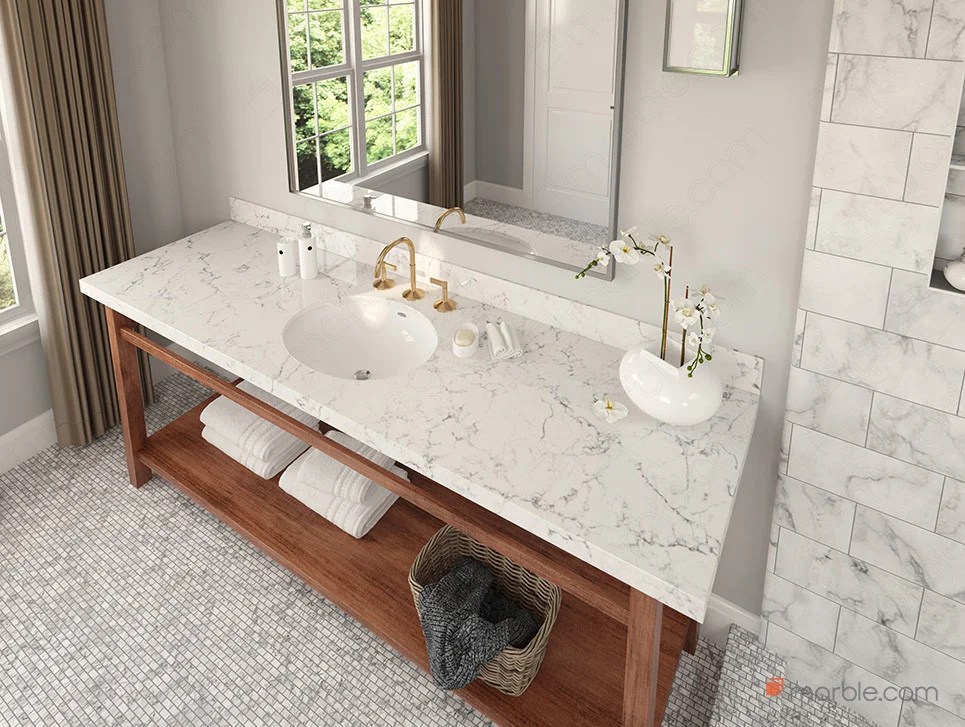 8 Beige Quartz Countertops Ideas for the Bathroom » Residence Style