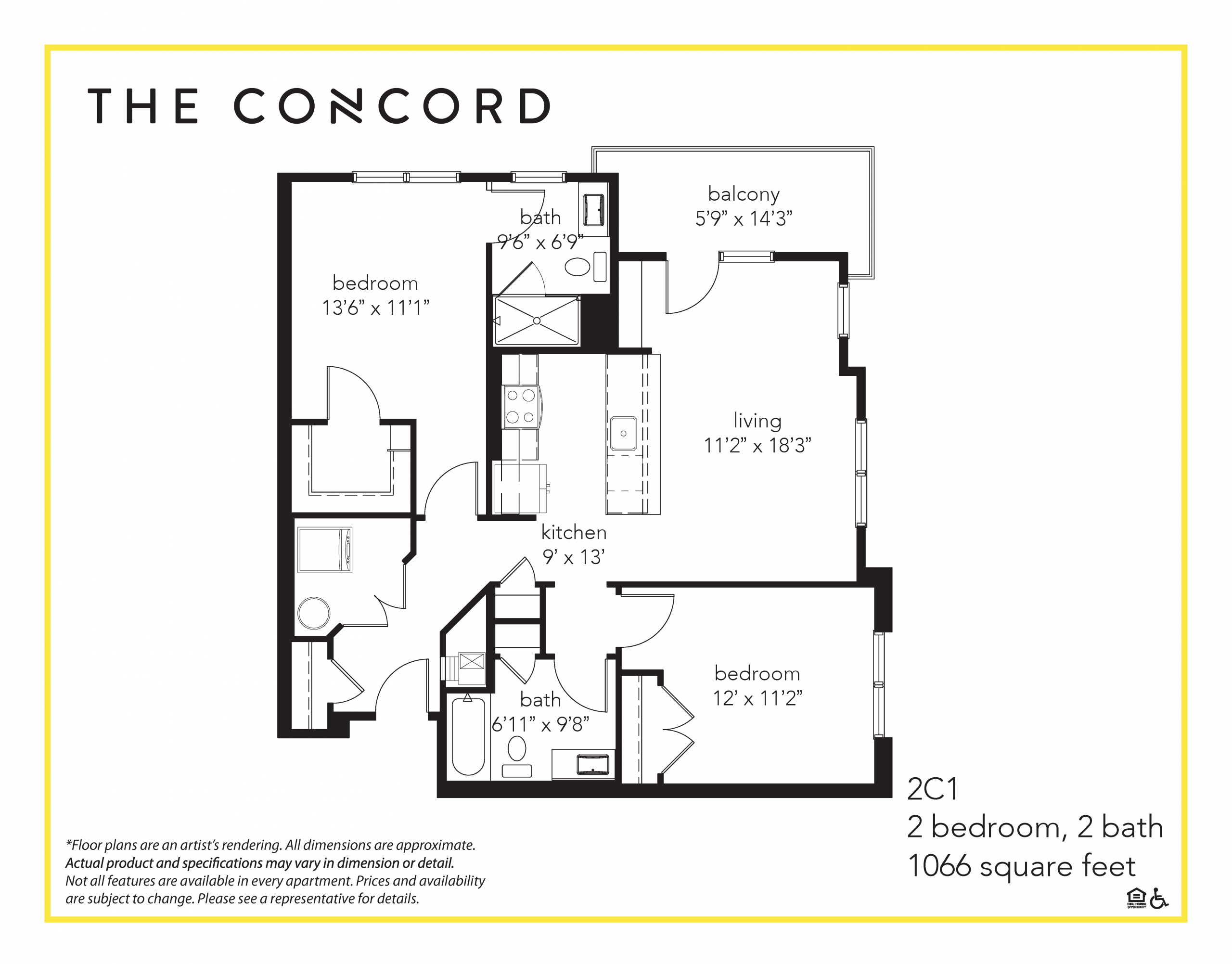 North Wilmington DE Apartments The Concord Floor Plans