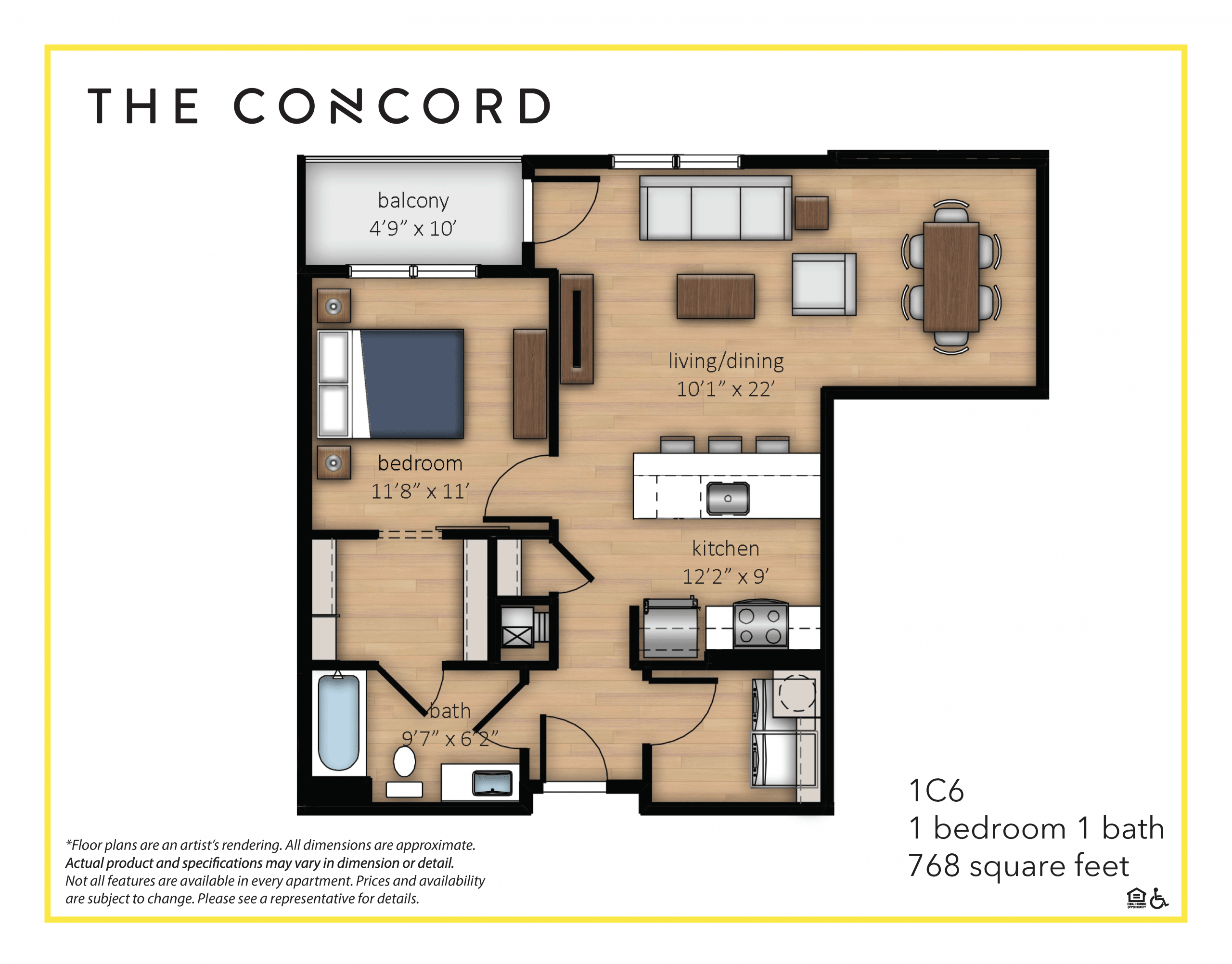 North Wilmington DE Apartments The Concord Floor Plans