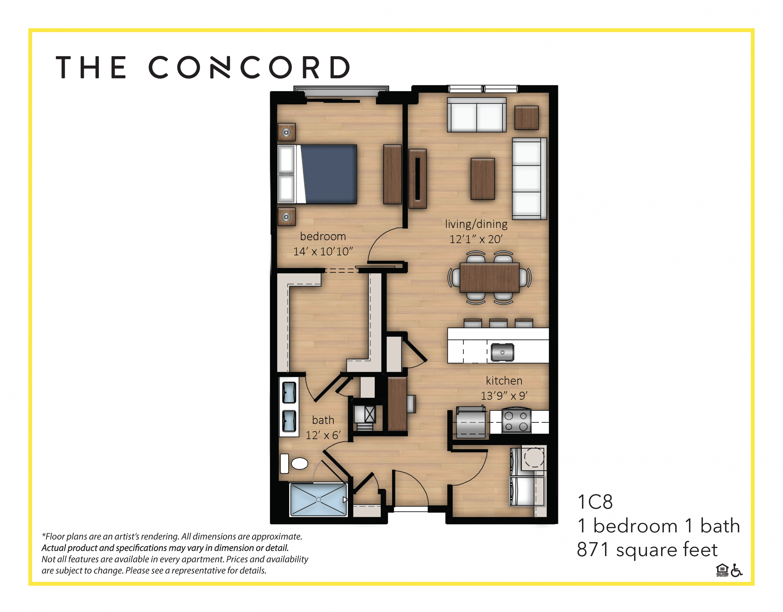North Wilmington DE Apartments The Concord Floor Plans