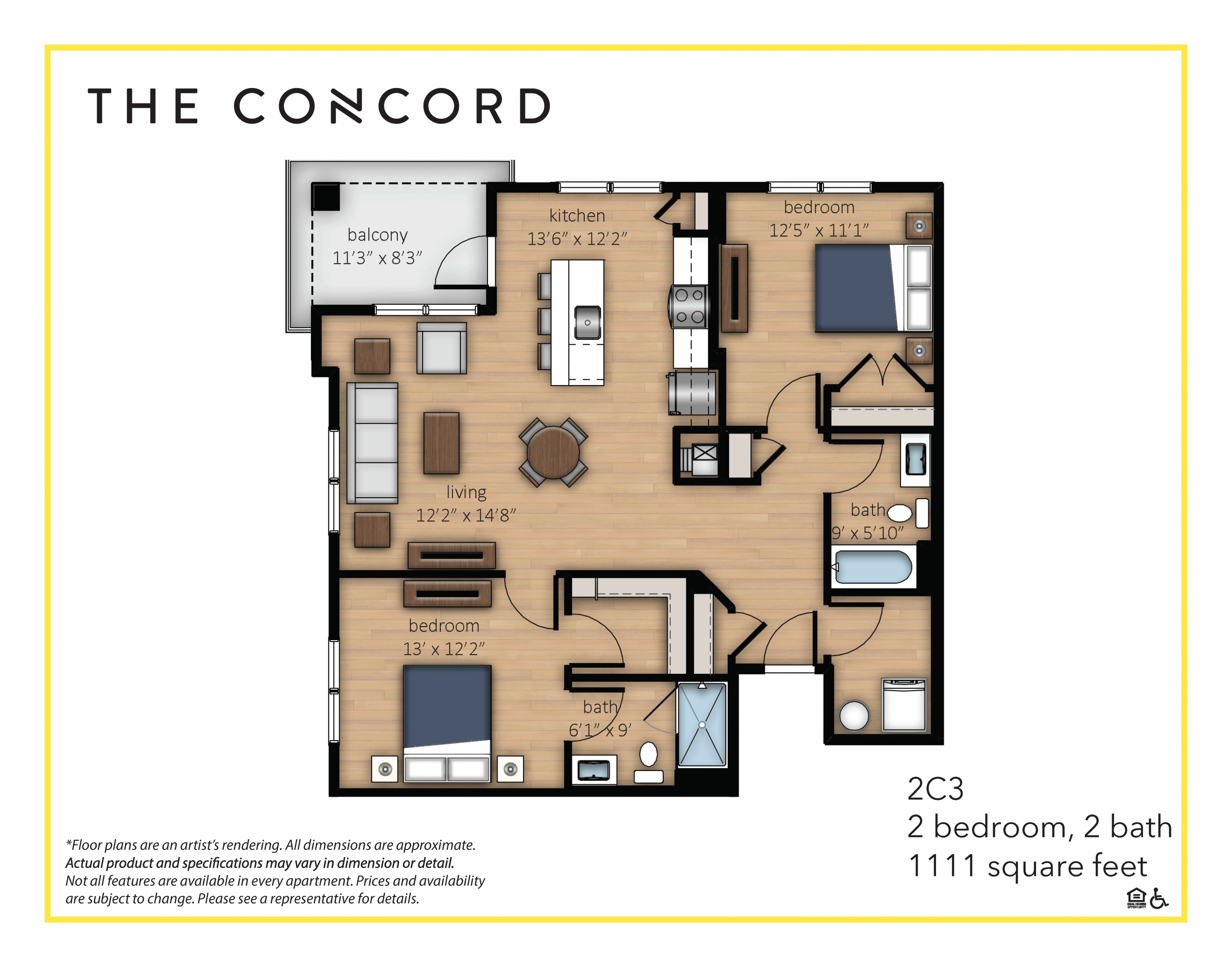 North Wilmington DE Apartments The Concord Floor Plans