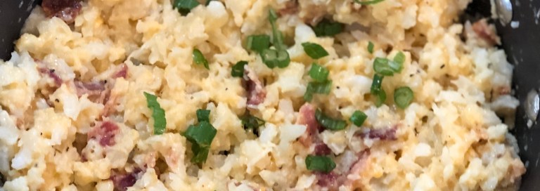 Cheesy Bacon Mashed Cauliflower The Vital NP