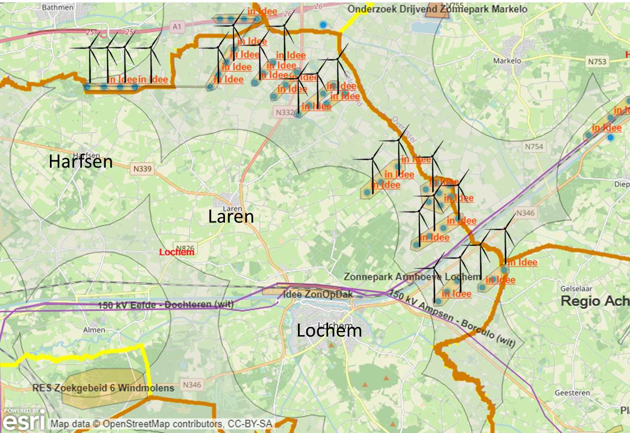 Kaart Lochem En Omstreken Lochem RES in Beeld