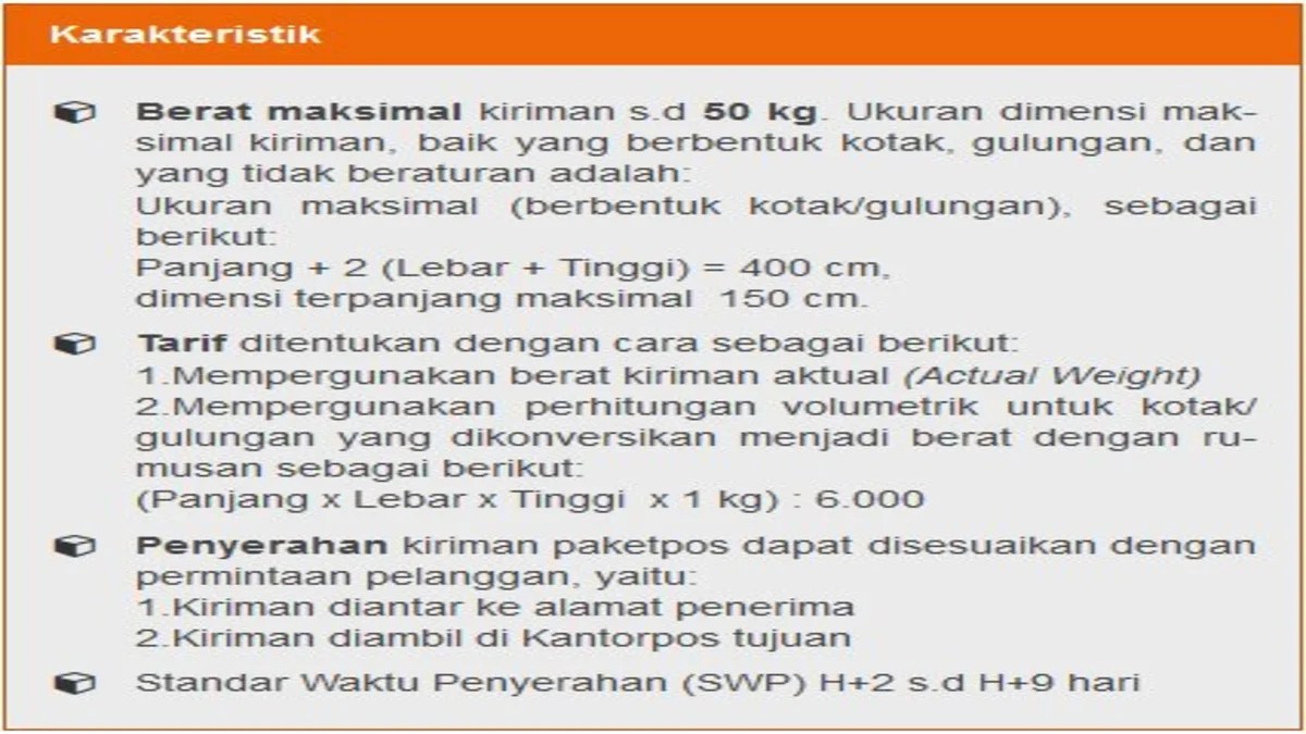Berapa lama pengiriman paket menggunakan pos • Resinesia