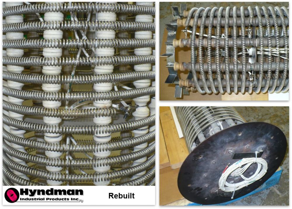 Desiccant Dryer Element Rebuild Coil elements, resistance wire, kilns