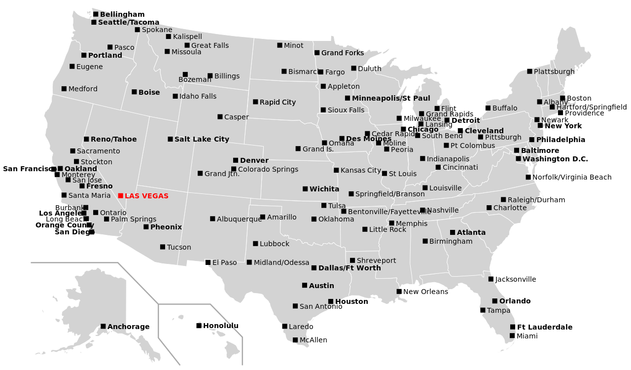 Us Map With Major Airports Viola Jessamyn