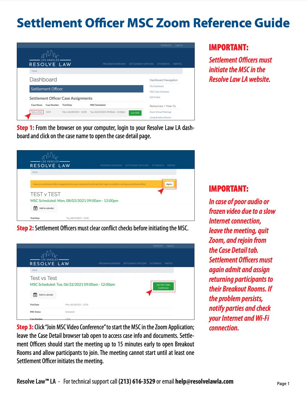How to do a Zoom Mandatory Settlement Conference Resolve Law Los Angeles