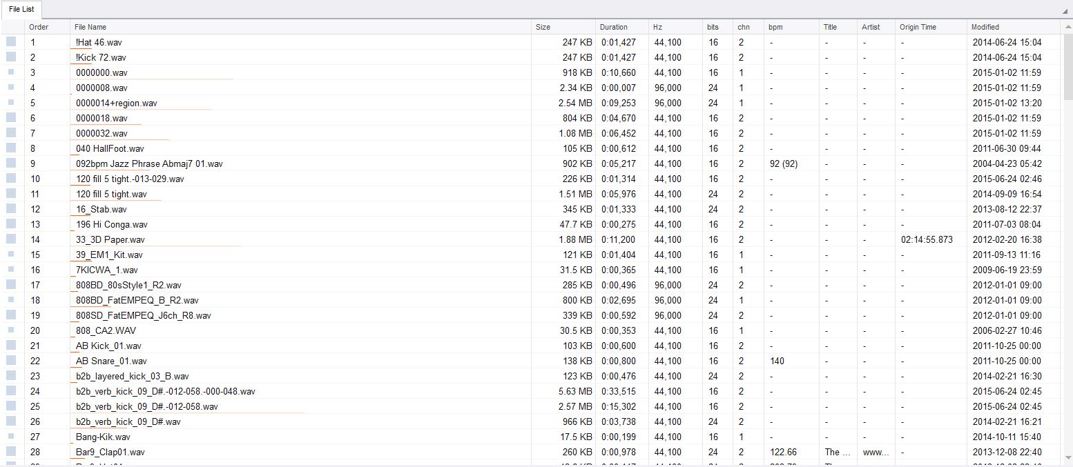 File List » Resonic A fast audio player and sample manager