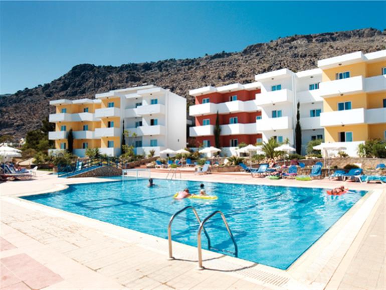 Stella Apartments Pefkos, Rhodes Greece. 3 star resort in Greece
