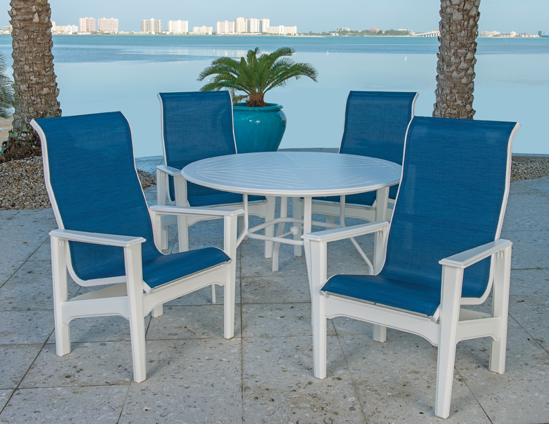 Marine Grade Polymer Cape Cod Sling Commercial Outdoor Furniture at