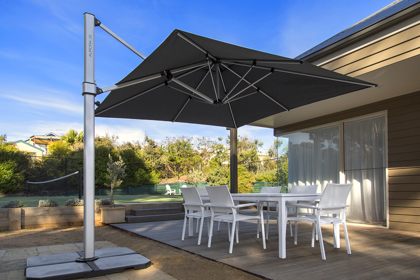 Aurora Giant Umbrellas Commercial Outdoor Furniture at Guaranteed Lowest Prices Resort