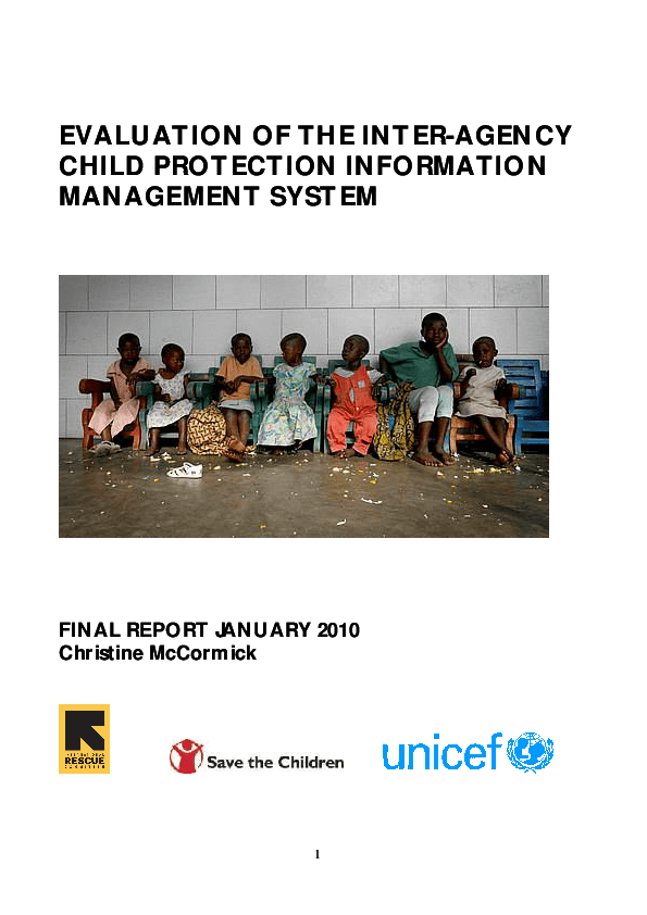 Evaluation of the Interagency child protection information management