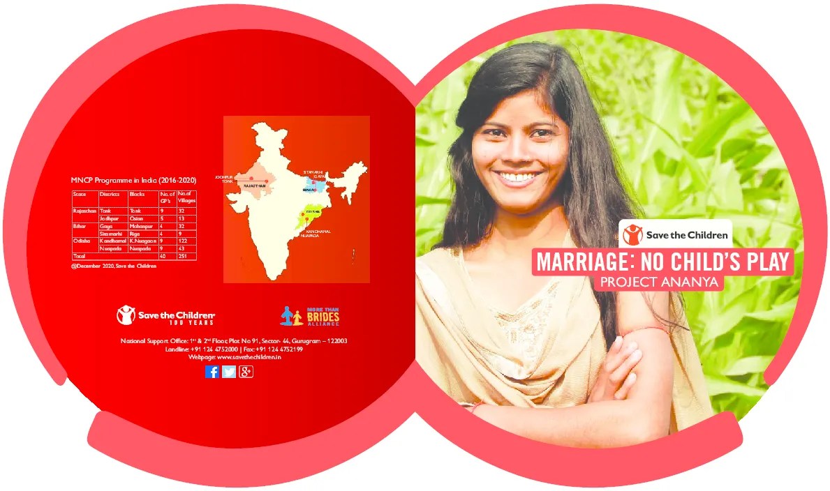 Project Brochure Marriage No child’s play Save the Children’s